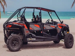 Polaris UTV on beach
