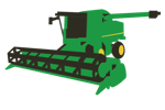 Combine Harvester Clipart