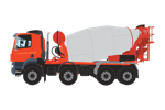 Concrete Mixer Truck Clipart