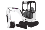 Mini Excavator Clipart