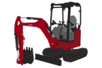 Mini Excavator Clipart