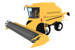 Combine Harvester Clipart
