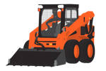 Skid Steer Loader Clipart