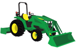 Compact Tractor Clipart