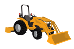 Compact Tractor Clipart