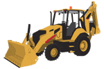 Backhoe Loader Clipart