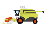 Combine Harvester Clipart