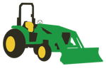 Compact Tractor Clipart